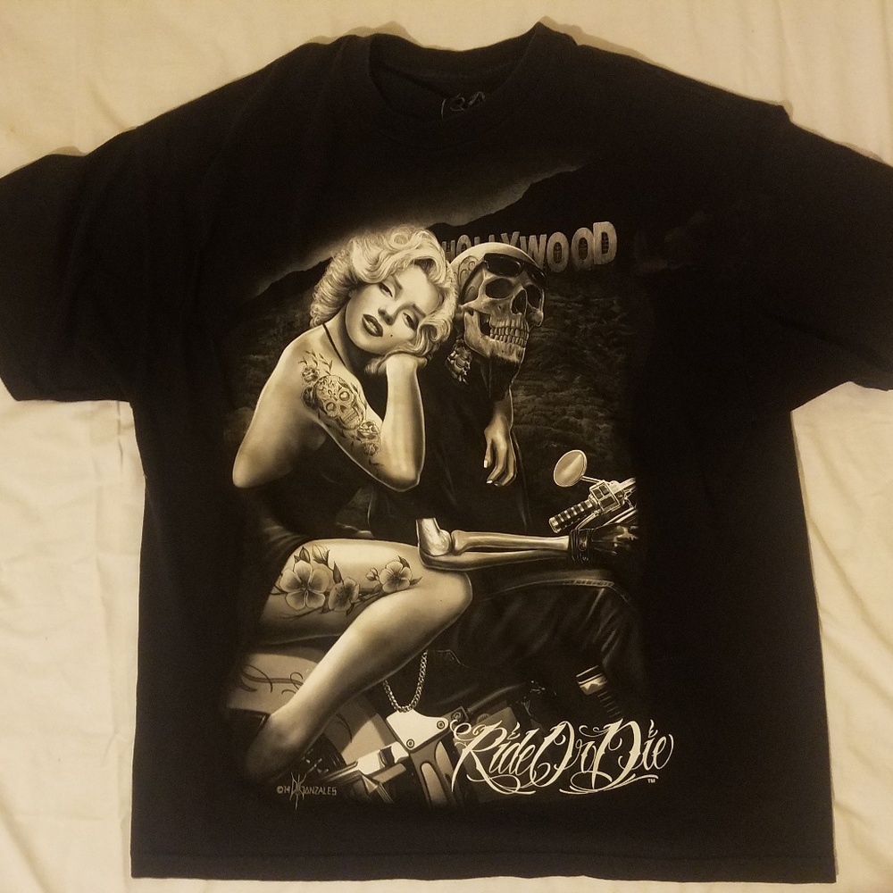 David Gonzales Ride or Die Monroe Men's Shirt 2XL